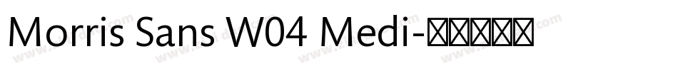 Morris Sans W04 Medi字体转换